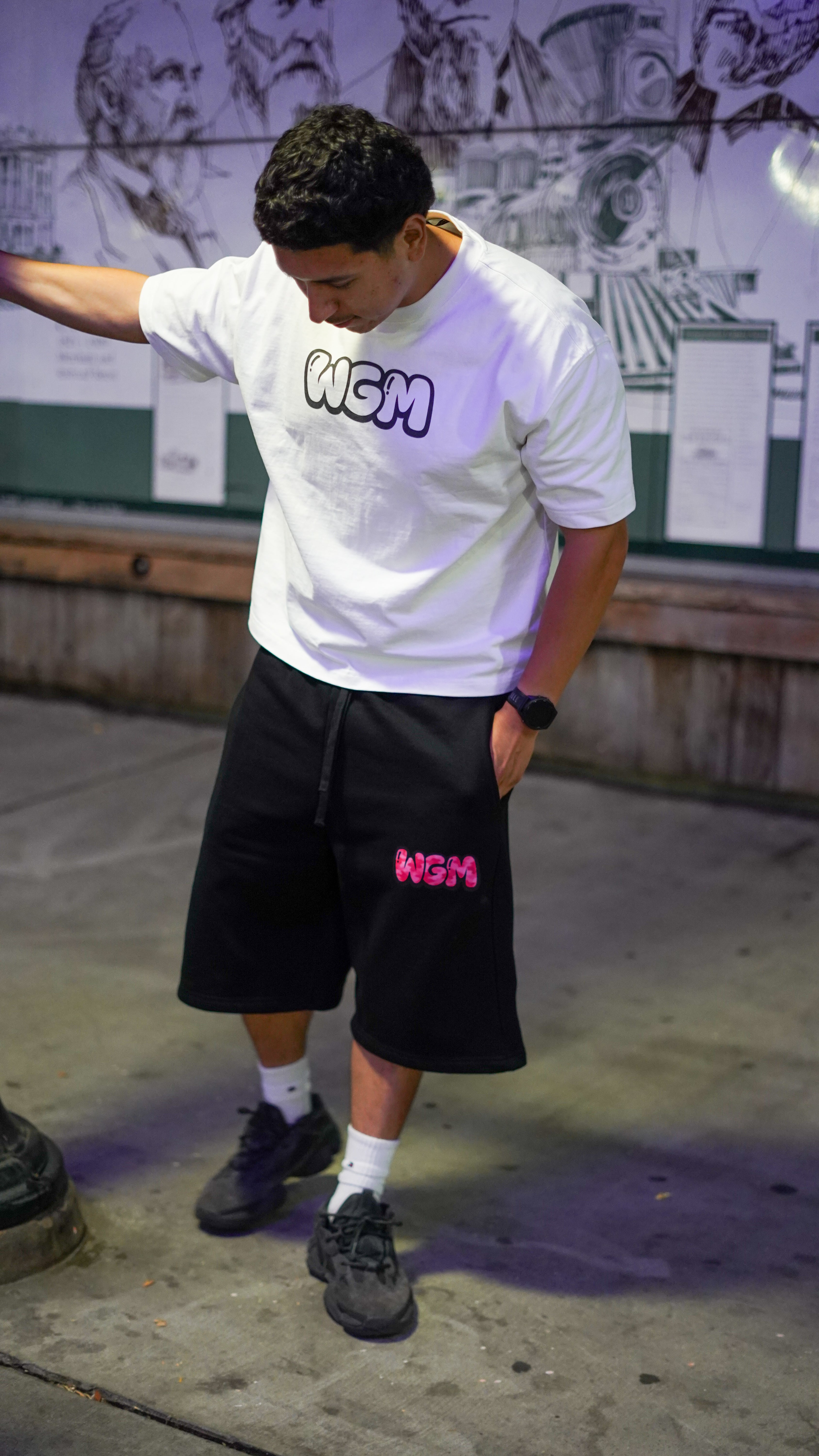 pink camo Essential Heavyweight Fleece Shorts