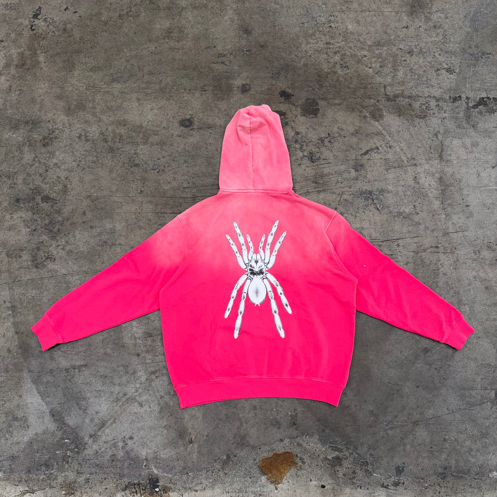 pink Spider Sunfade Oversized Hoodie