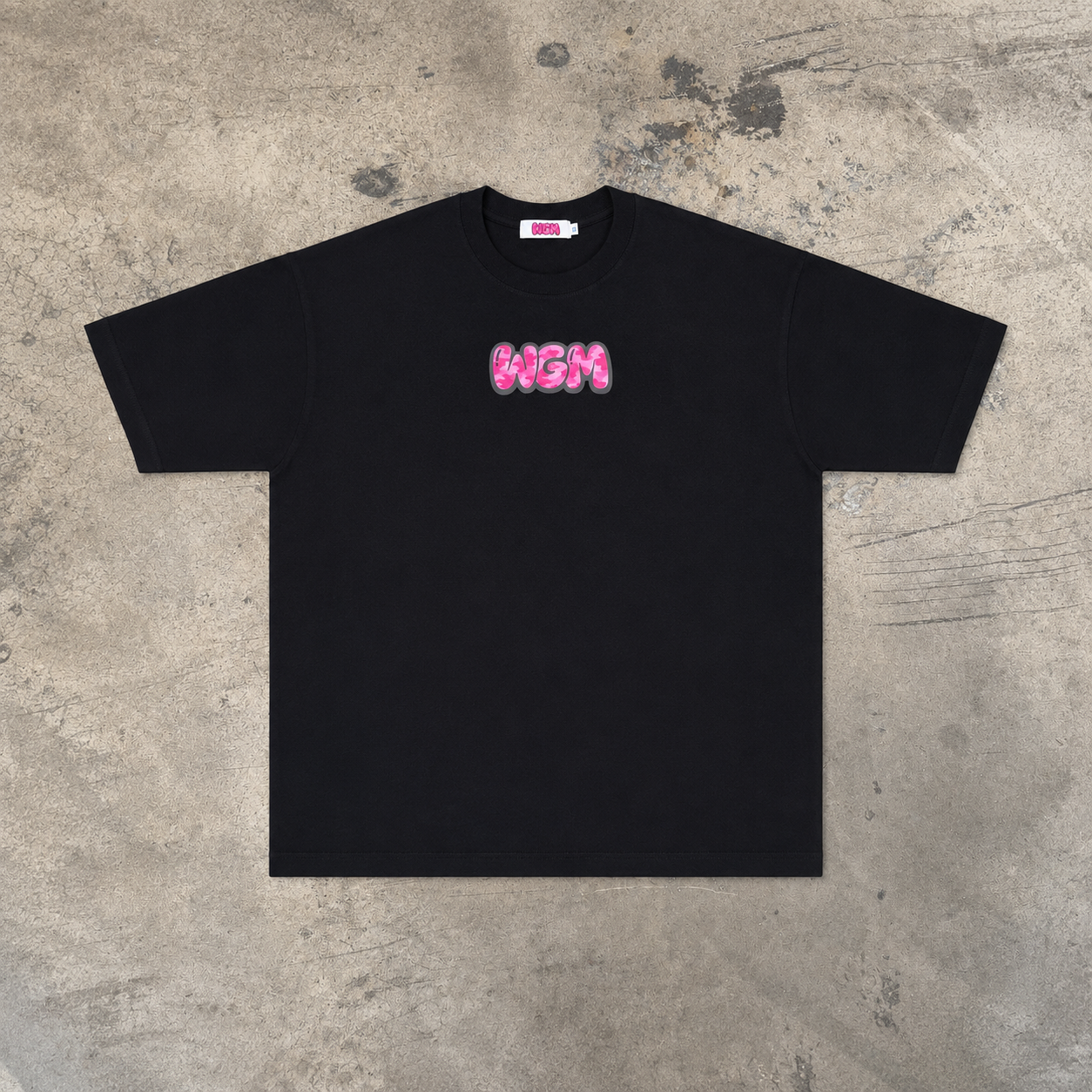 Pink camo oversized tee