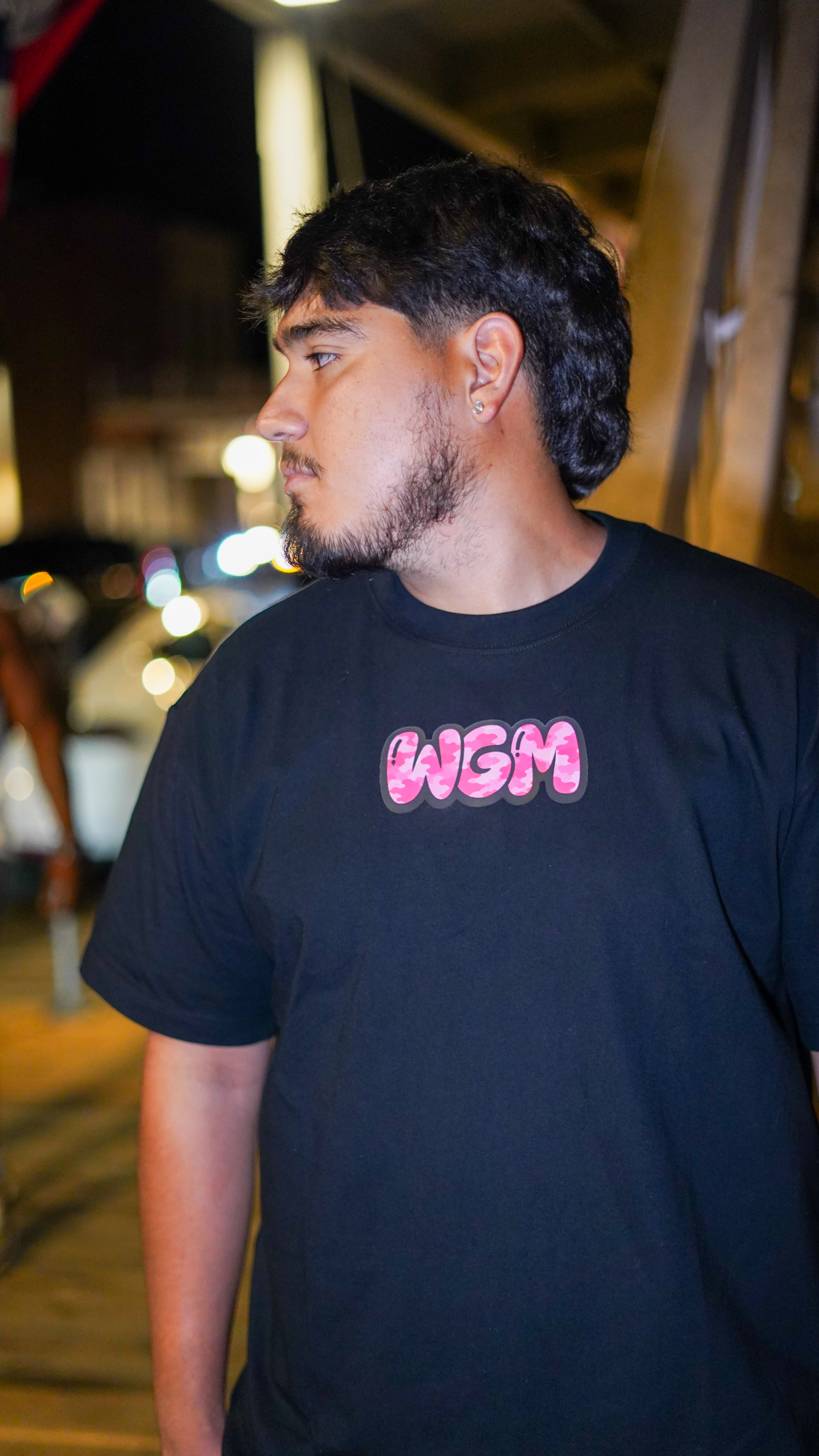 Pink camo oversized tee
