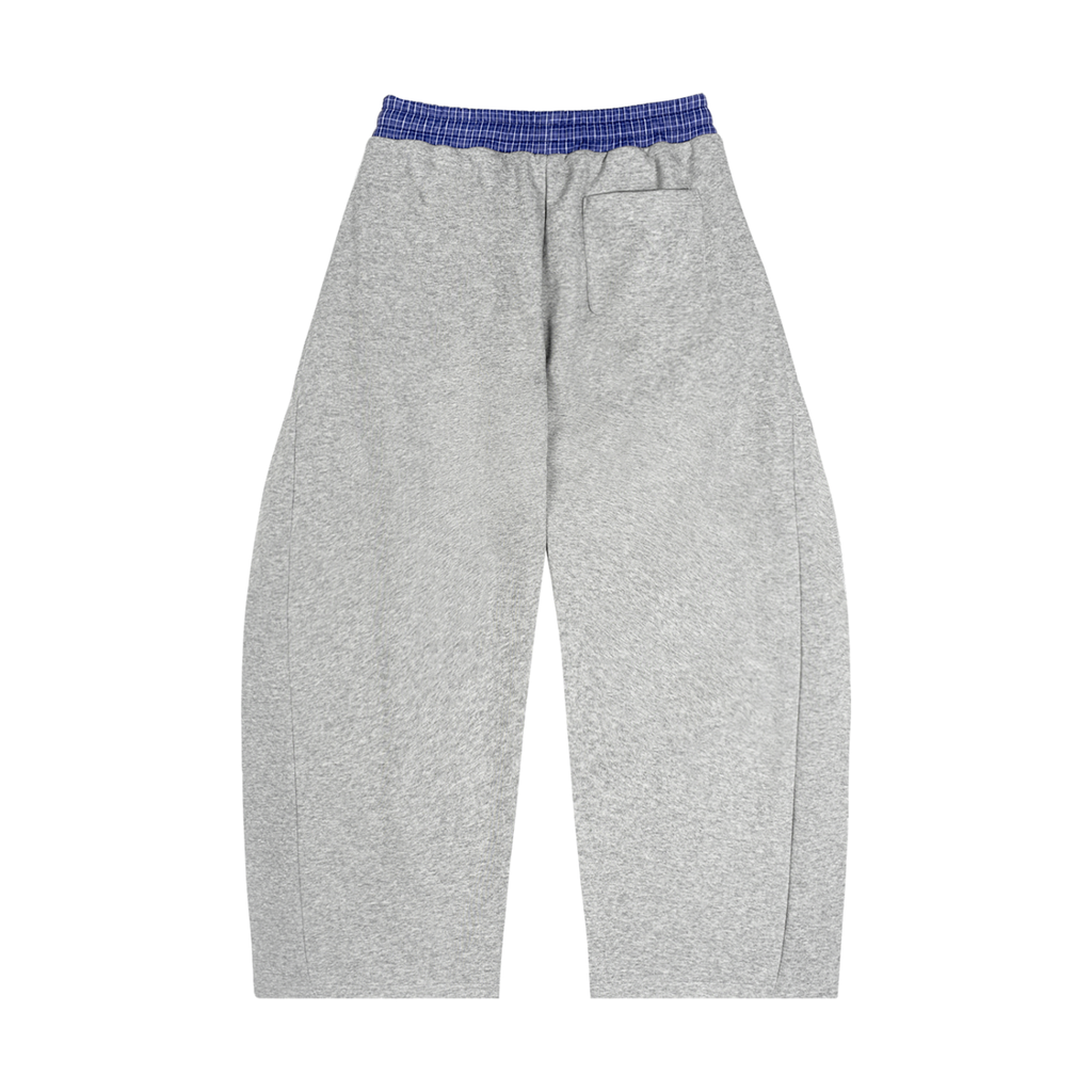 checkered baggy grey sweats